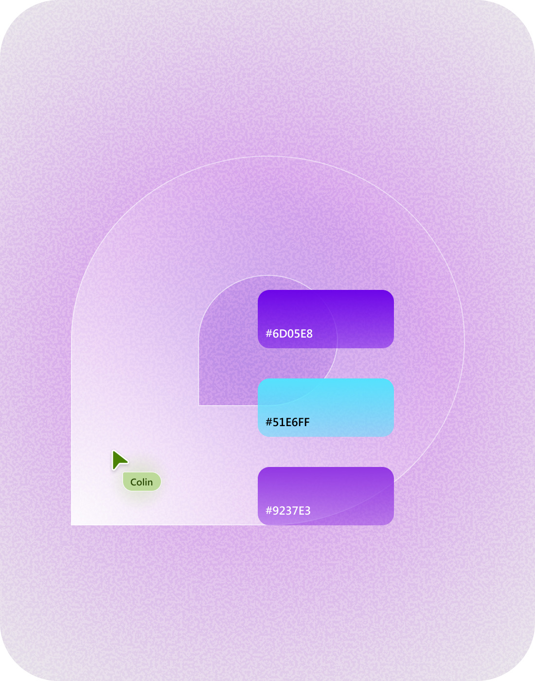 Loop's early visual identity — the brand mark and color palette