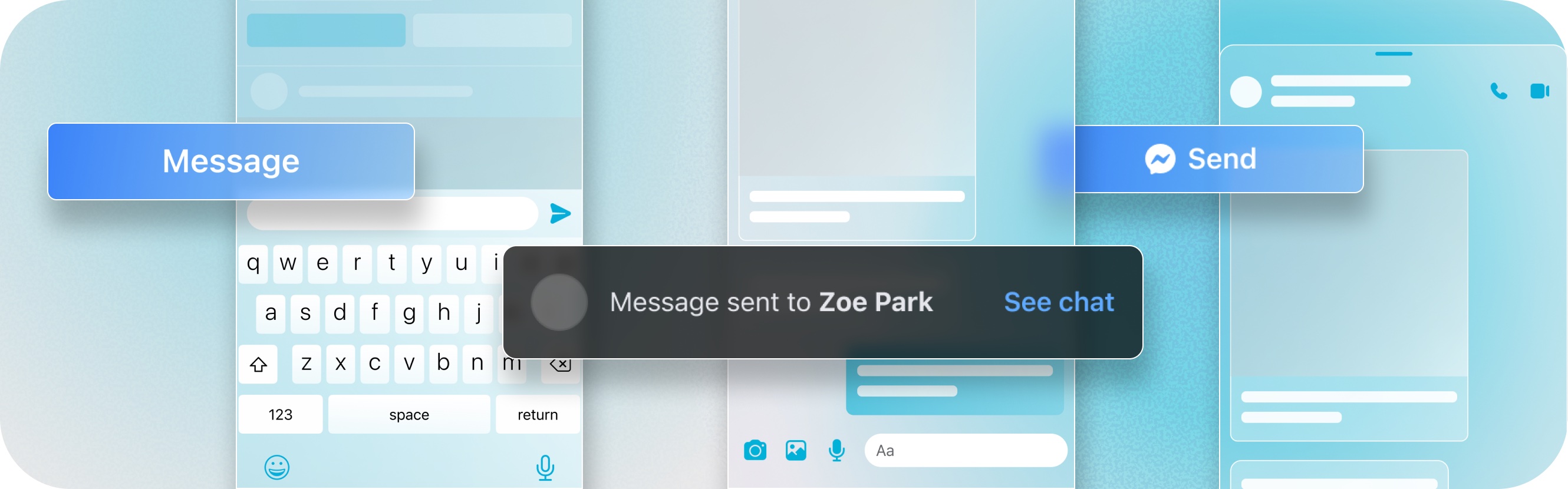 Preview of continuity work across Facebook Messaging surfaces